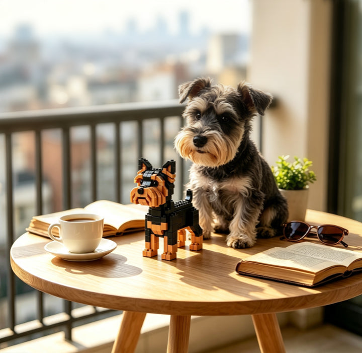 Schnauzer Building Block Set