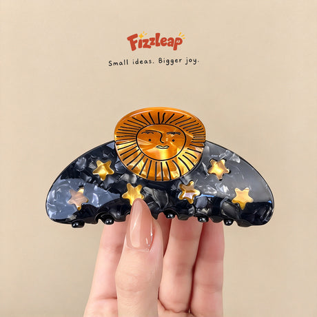 Sun & Star Claw Clip