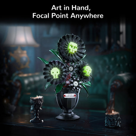 Glow Skull Flower Building Set