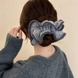 Fluffy Cedar Knit Scrunchie