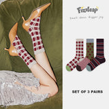 Burgundy Rhythm Socks