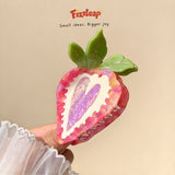 Color-Block Strawberry Claw