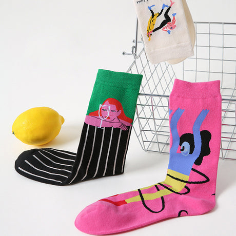 Art Illustration Socks