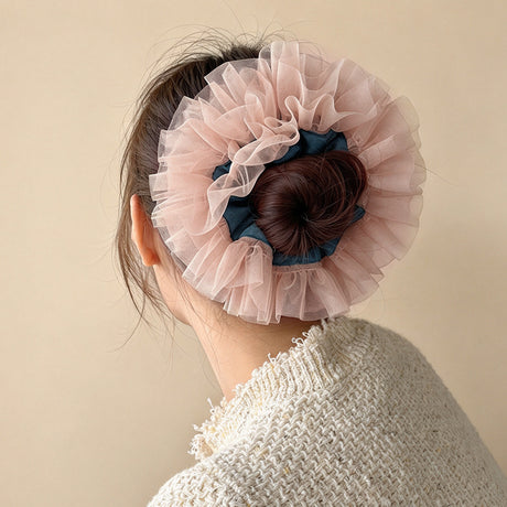 Denim & Lace Princess Scrunchie