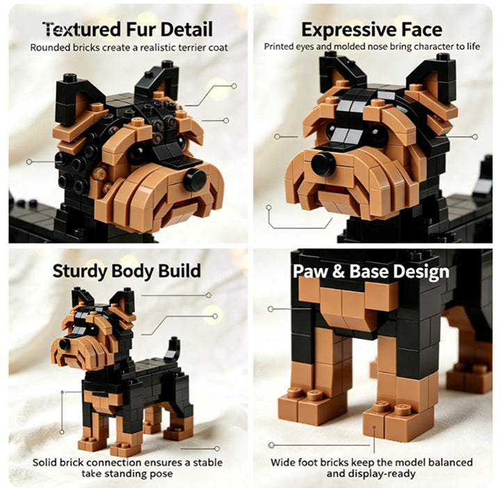 Schnauzer Building Block Set