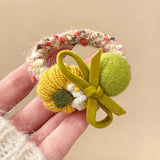 Pumpkin High-Stretch Knit Scrunchie