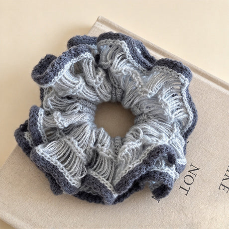 Fluffy Cedar Knit Scrunchie