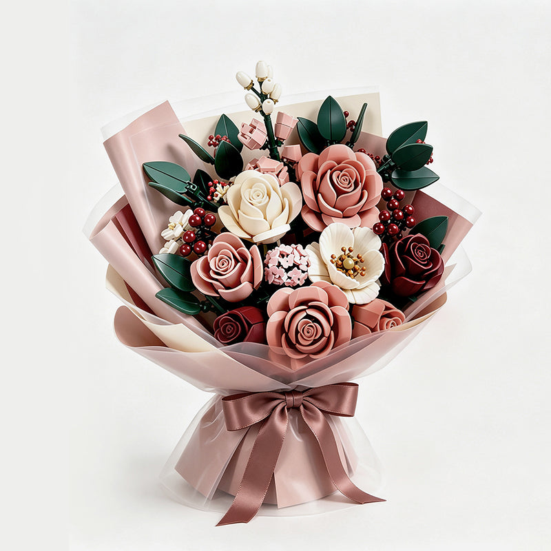 Moonlit Rose Building Bouquet Set