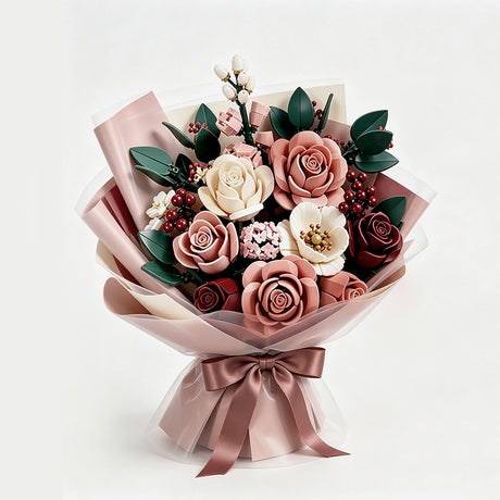 Moonlit Rose Building Bouquet Set