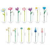 Colorful Bloom Building Bouquet Set