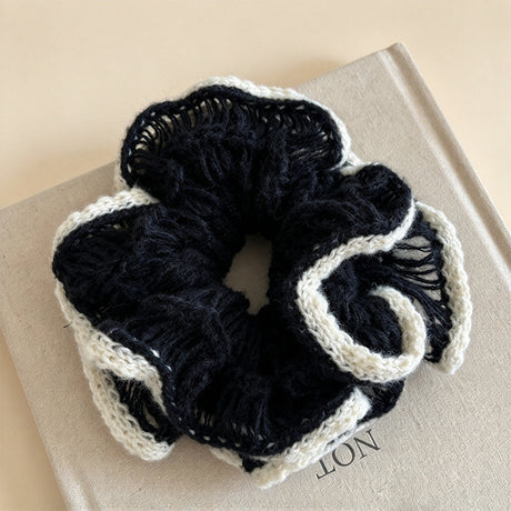 Fluffy Cedar Knit Scrunchie