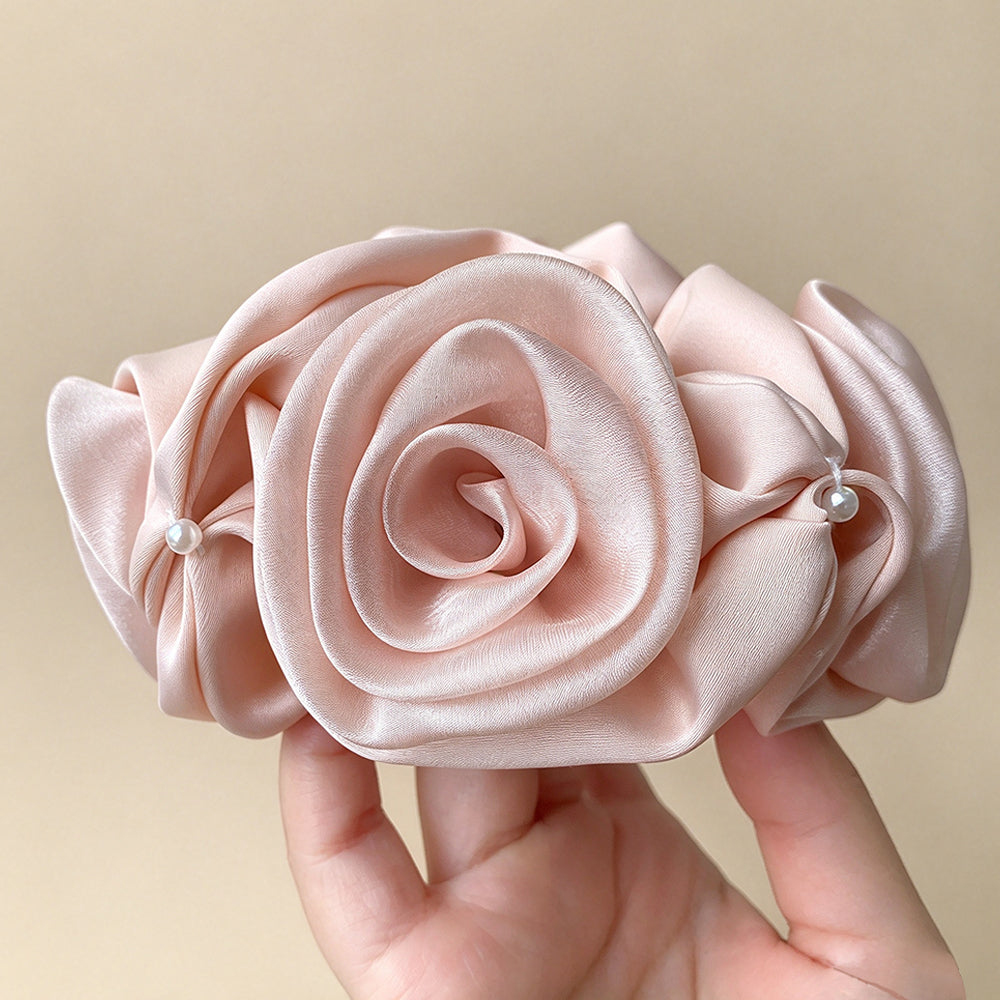 Rose Satin Scrunchie