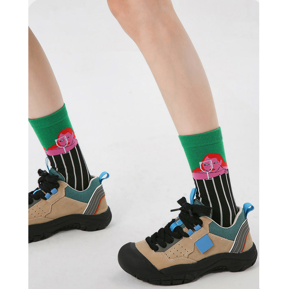 Art Illustration Socks