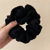 Vintage Double-Layer Knitted Scrunchie