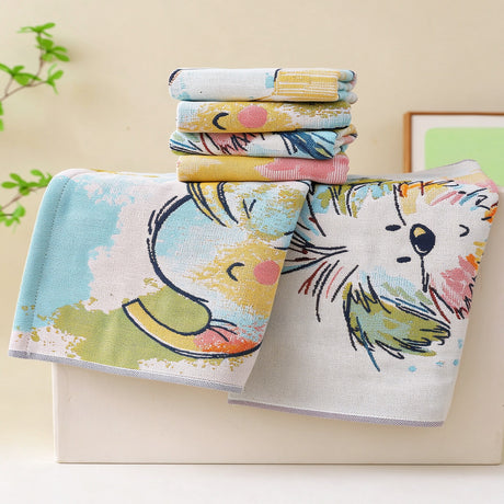 Crayon Animal Series Towels – Set of 4