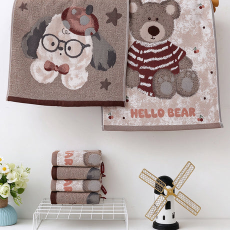 Puppy & Bear Series Towels – Set of 2