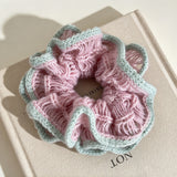 Fluffy Cedar Knit Scrunchie