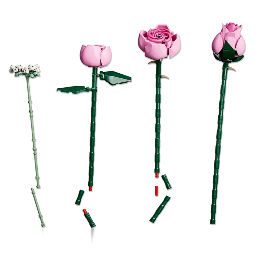 Pink Rose Building Bouquet Set