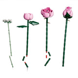 Pink Rose Building Bouquet Set
