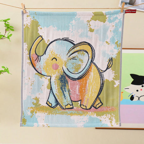 Crayon Animal Series Towels – Set of 4