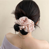 Rose Satin Scrunchie