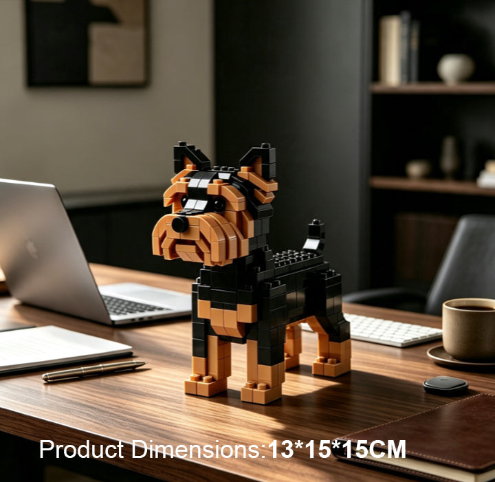 Schnauzer Building Block Set