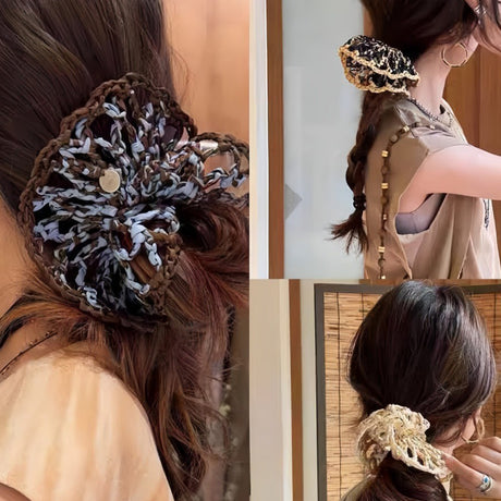 Raffia Woven Vine Scrunchie