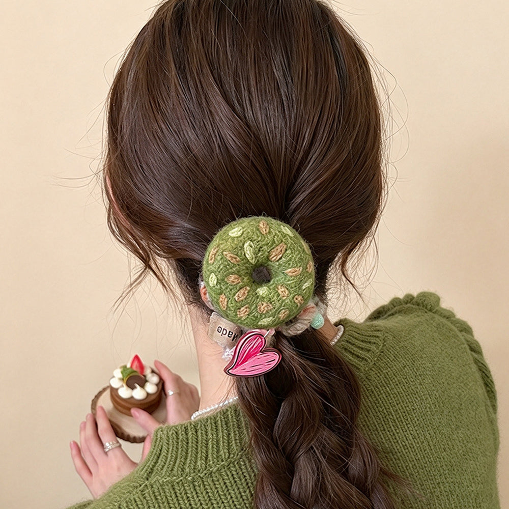 Donut Felt Stretch Scrunchie