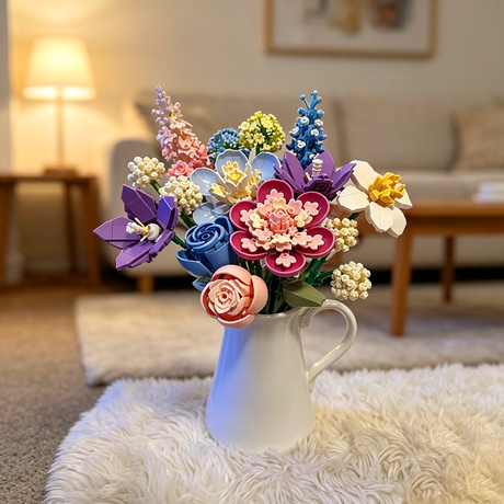 Colorful Bloom Building Bouquet Set