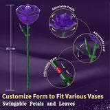 Purple Rose Building Bouquet Set