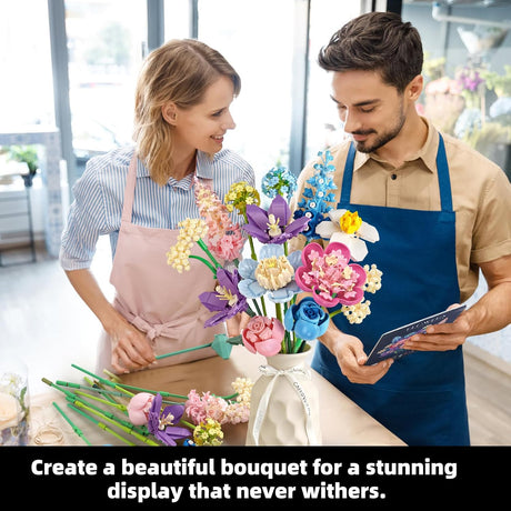 Colorful Bloom Building Bouquet Set