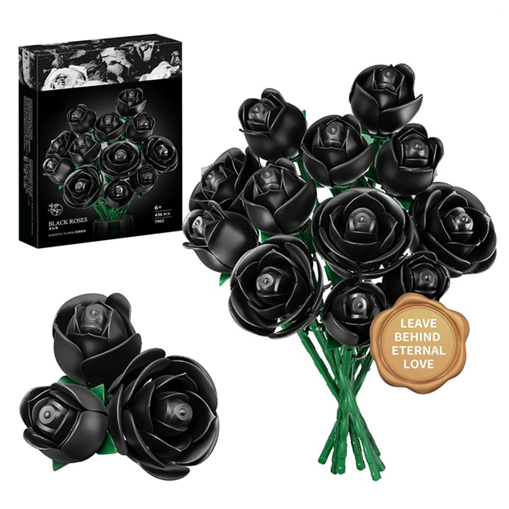Purple Rose Building Bouquet Set