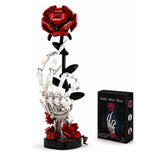 Gothic Skeleton Hand & Rose Building Block Set