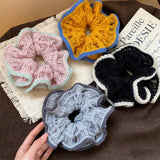 Fluffy Cedar Knit Scrunchie