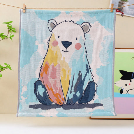 Crayon Animal Series Towels – Set of 4