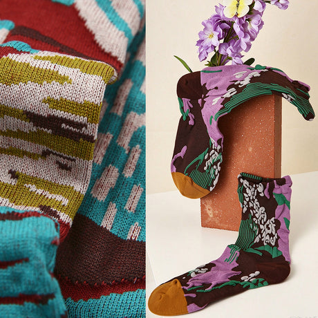 Dappled Pine Shadow Socks