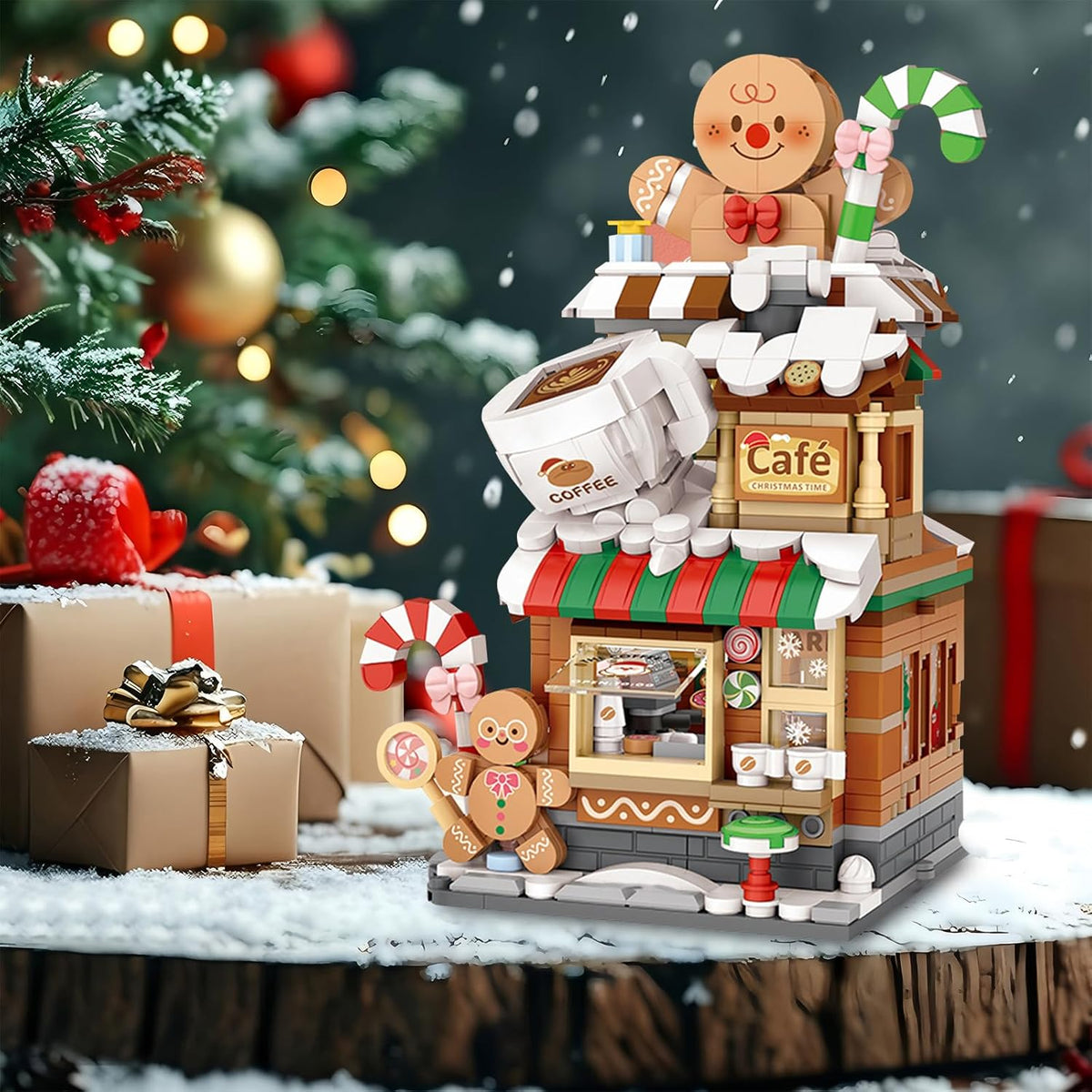 Christmas City Café Building Block Set