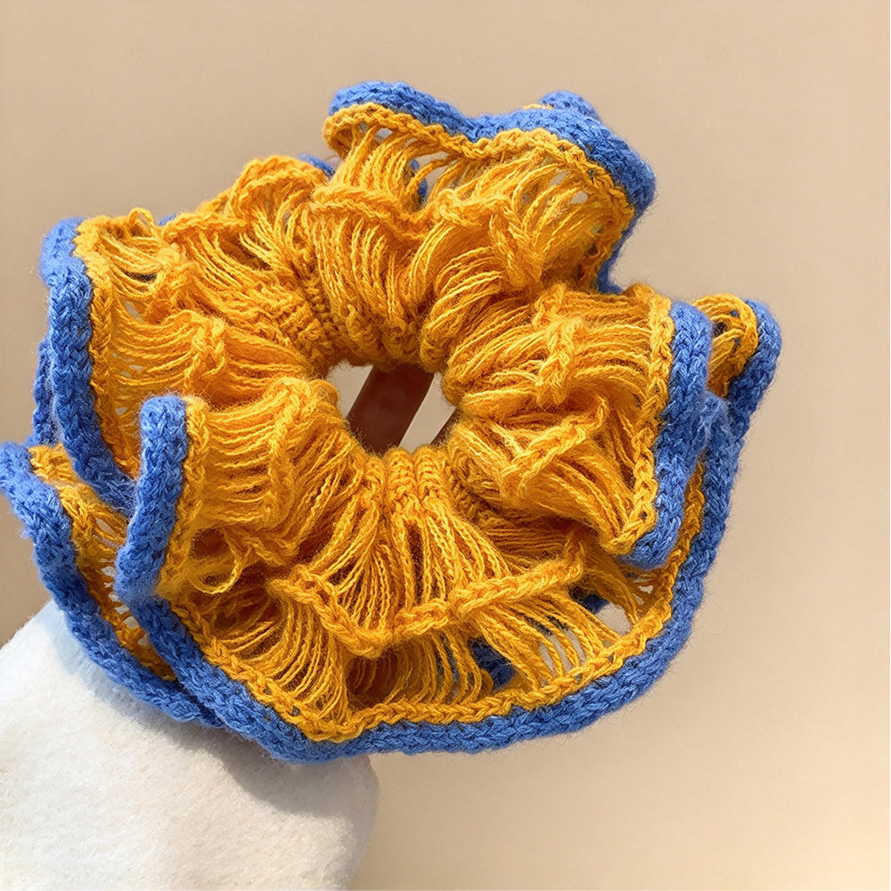 Fluffy Cedar Knit Scrunchie