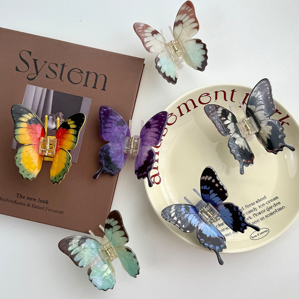 Brown and Blue Butterfly Claw