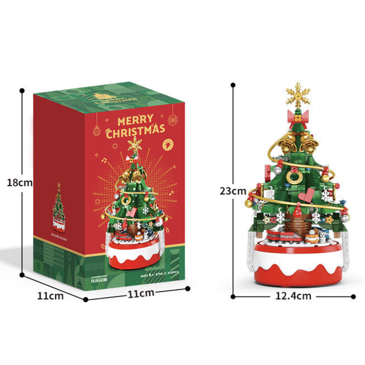 Christmas Music Box Building Block Set