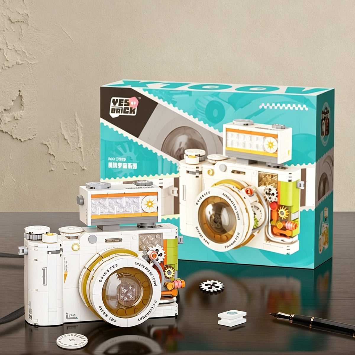 Retro Camera Building Blocks Set