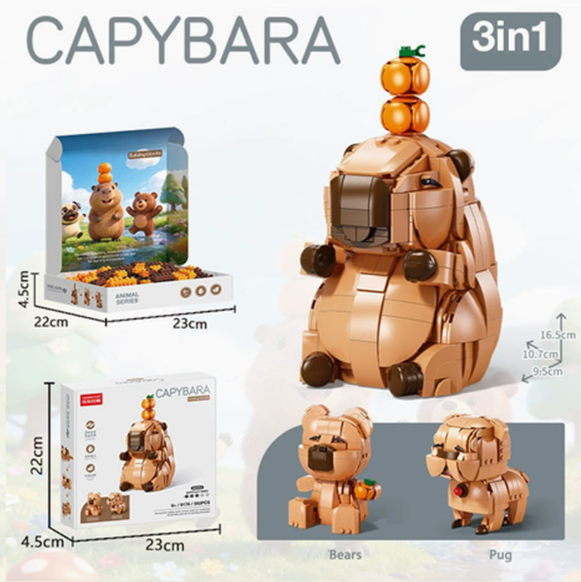 3-in-1 Elephant  Building Block Set