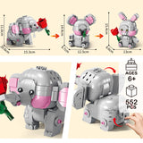 3-in-1 Elephant  Building Block Set