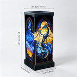 Tiffany-Style Stained Glass Puzzle Night Light