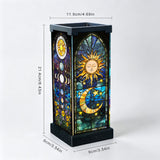 Tiffany-Style Stained Glass Puzzle Night Light