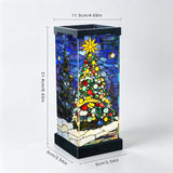 Tiffany-Style Stained Glass Puzzle Night Light
