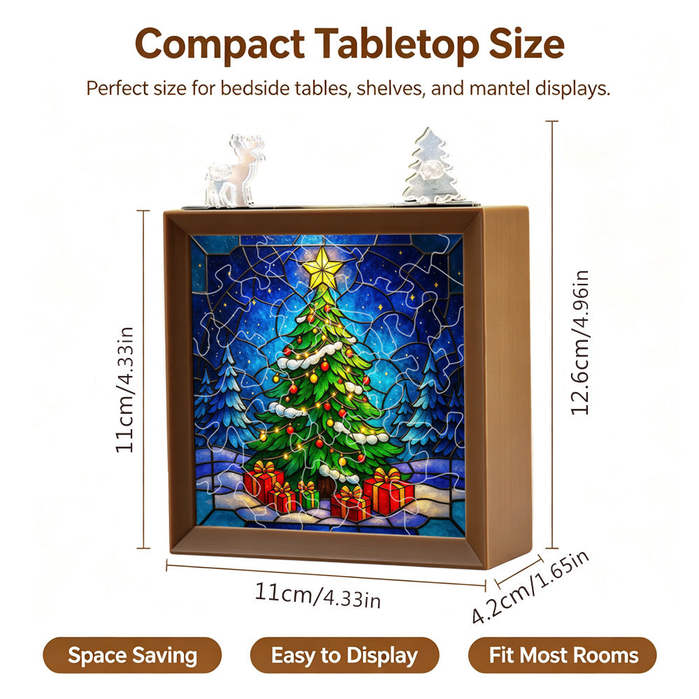 Christmas Glow Acrylic Puzzle Night Light