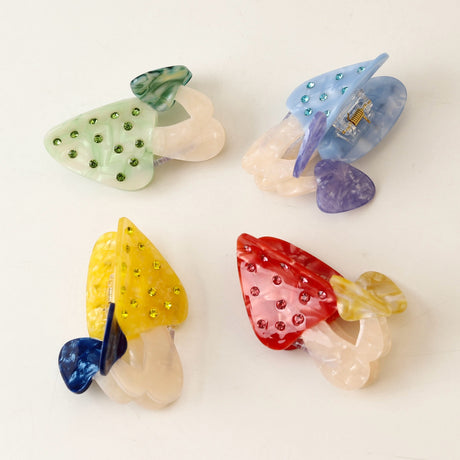 Rhinestone Mushroom Claw