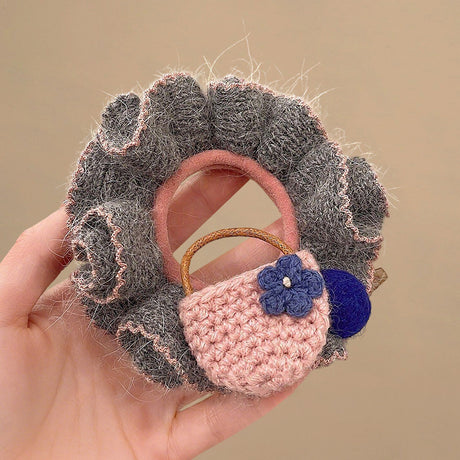Handmade Crochet Autumn Farm Scrunchie