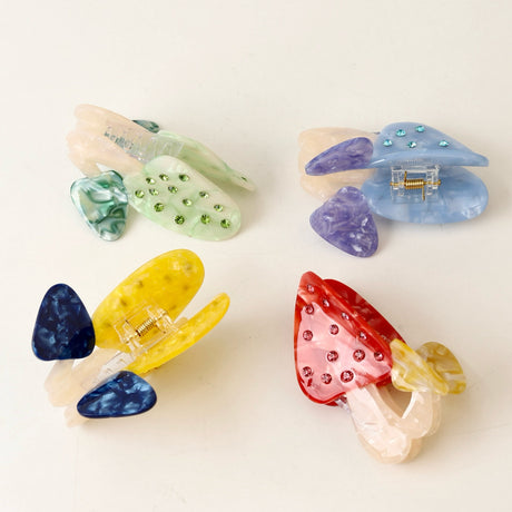 Rhinestone Mushroom Claw